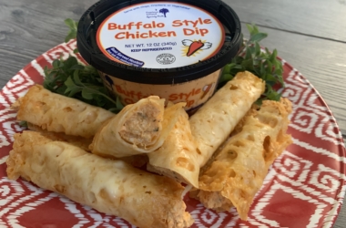 Buffalo Chicken Dip Cheese Wraps