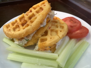 Southern Chaffles (Pimento Cheese Waffles)