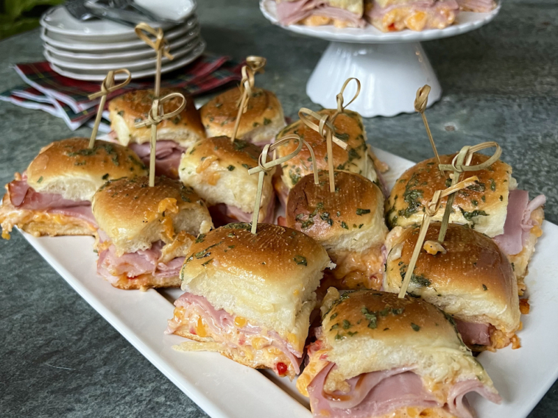 Baked Ham and Palmetto Cheese Sliders