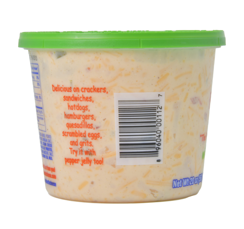 20ozPalmettoJalapenoUPC Palmetto Cheese Homestyle Pimento Cheese