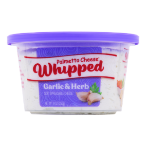 palmetto cheese whipped garlic and herb